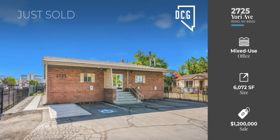 DCG’s Principal, Travis Hansen, Represents Seller in 6,072 SF Central Reno Office Disposition